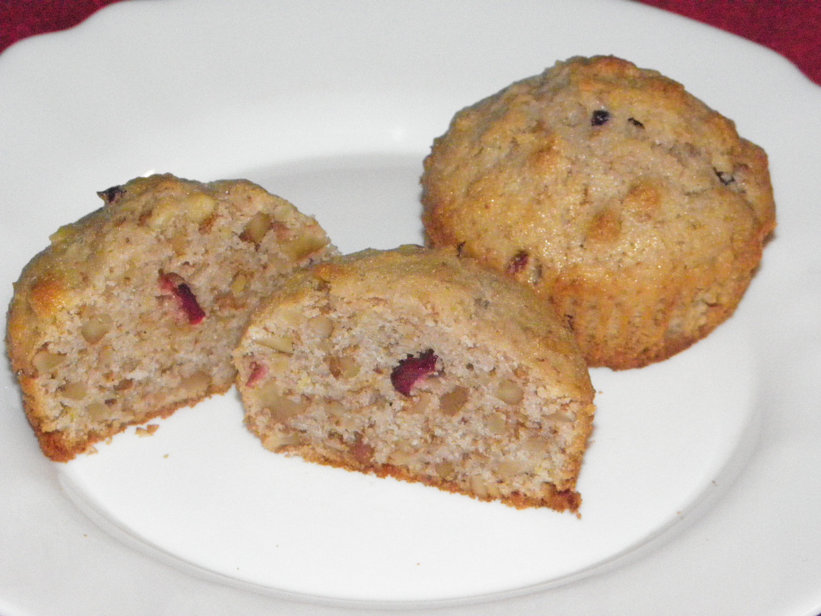Aszalt áfonyás muffin
