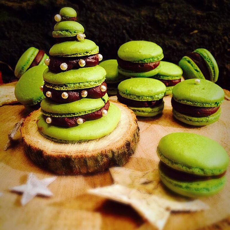 Karácsonyi macaron