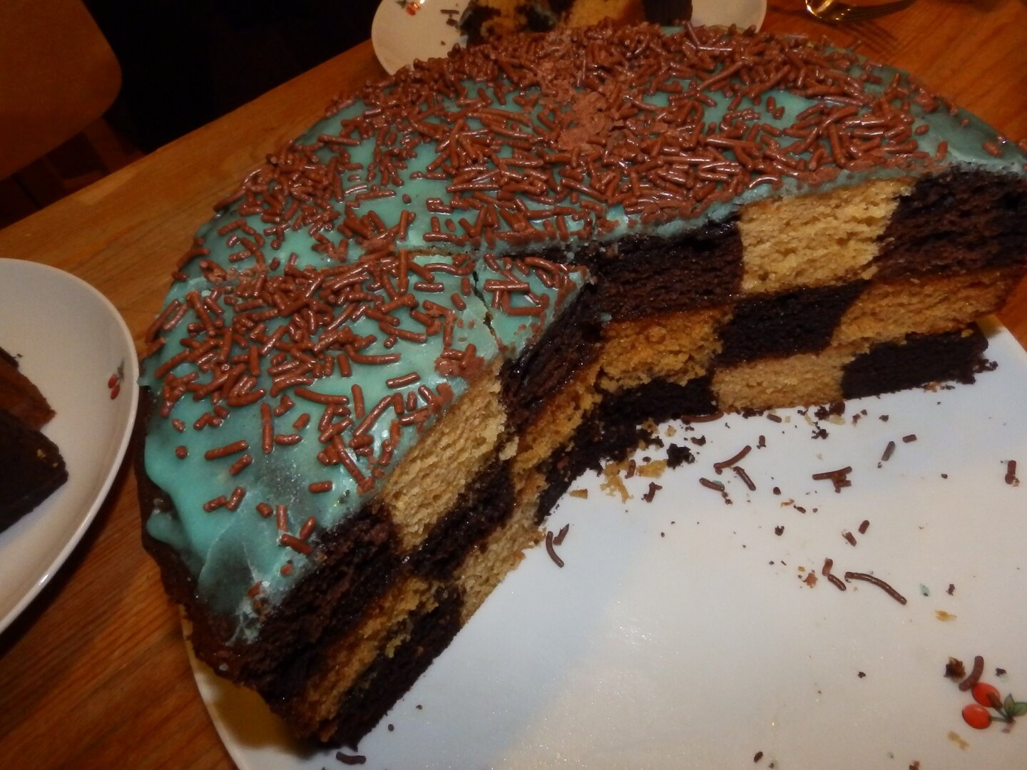 Sakktábla torta