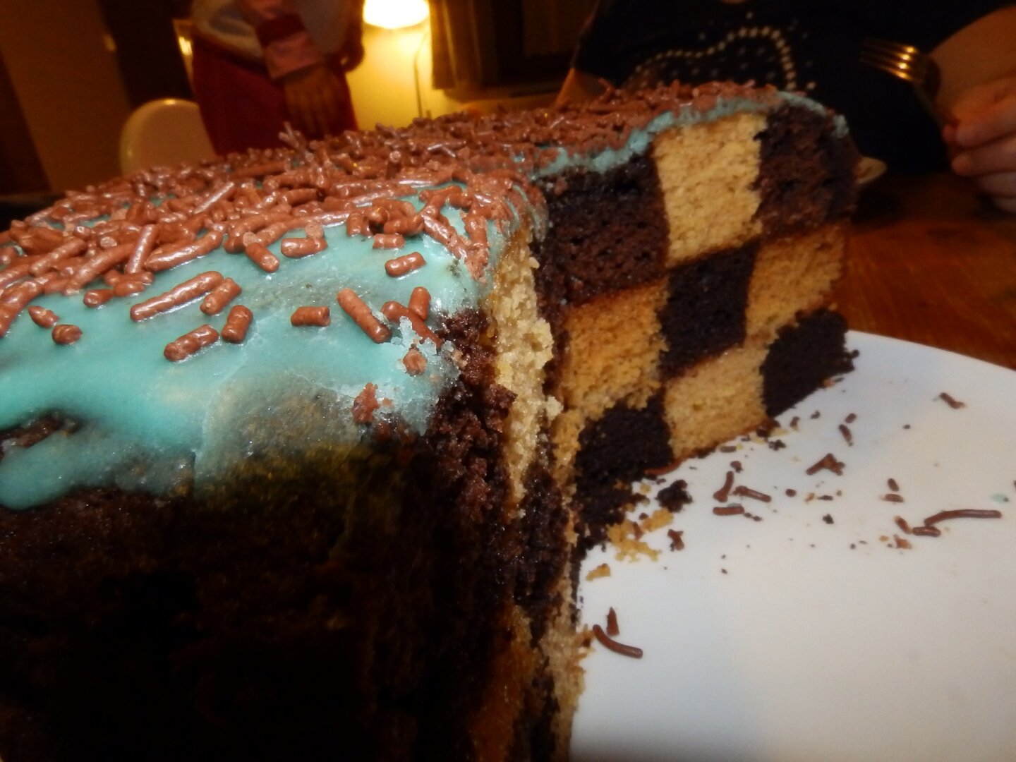 Sakktábla torta
