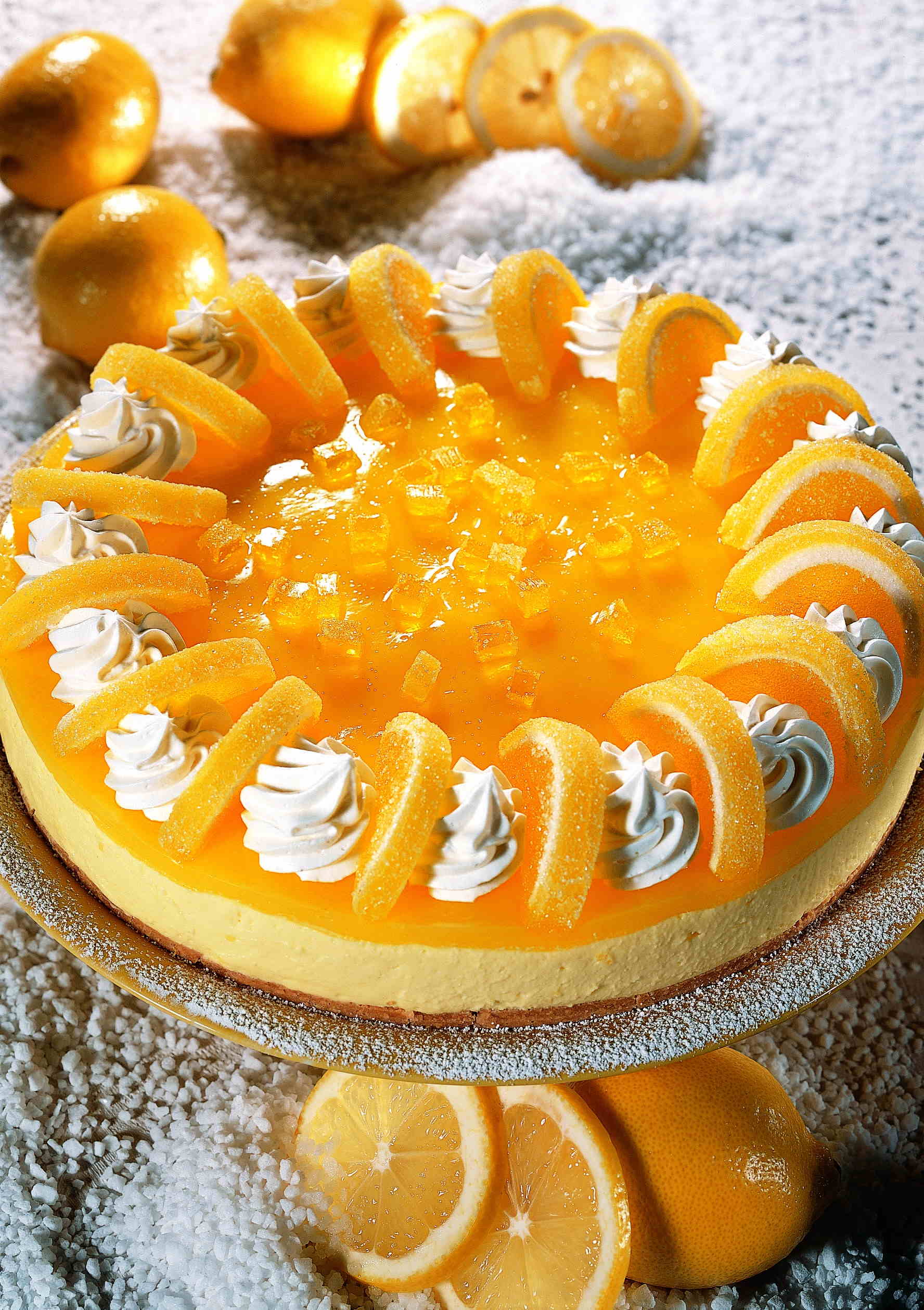 Narancsos krémes torta
