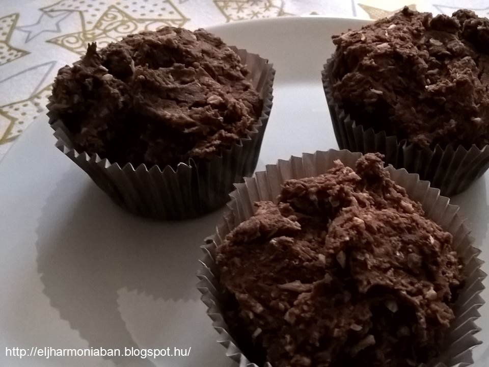 Gluténmentes kókuszos-csokis muffin