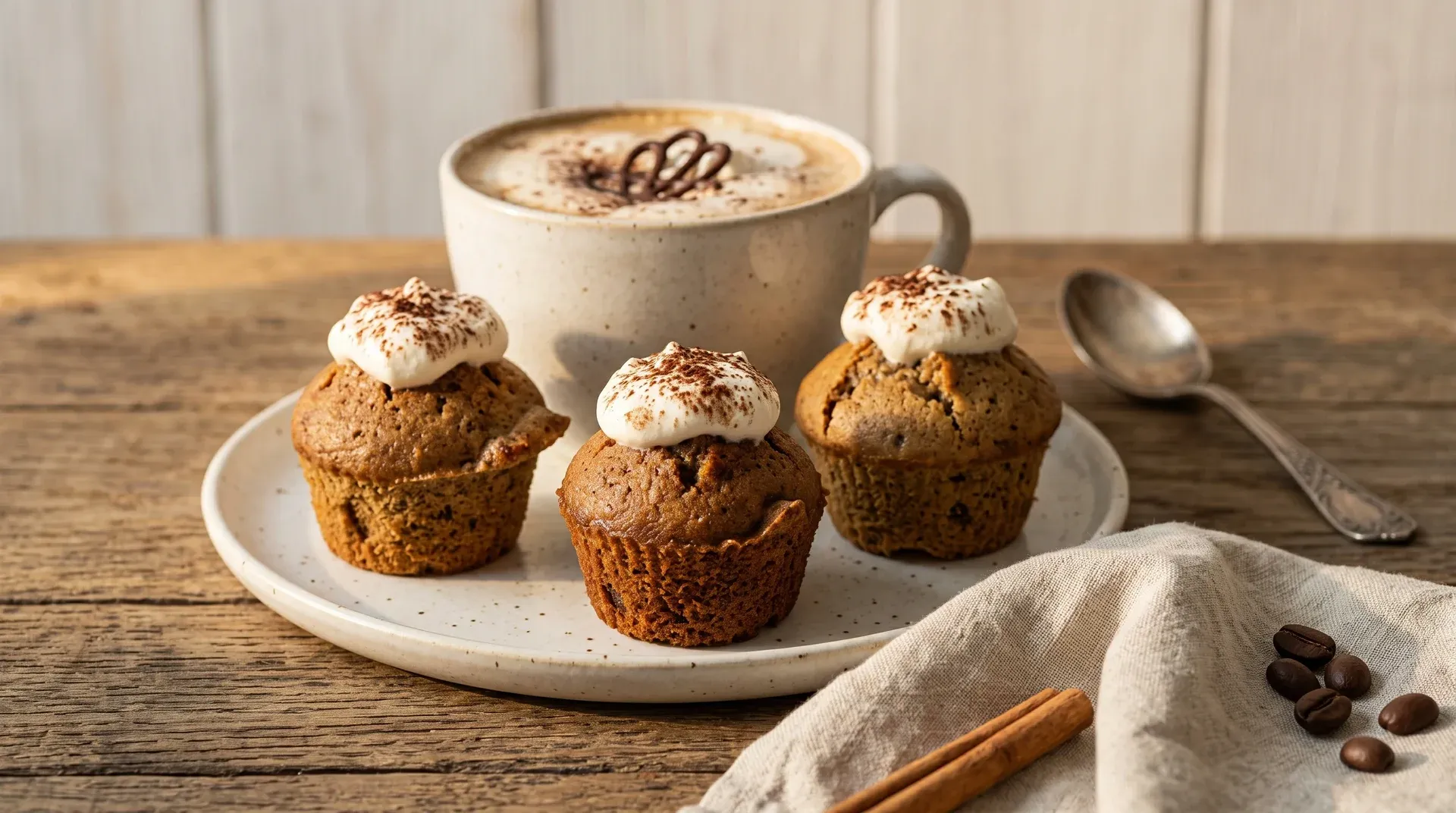 Mokkás muffin csészék