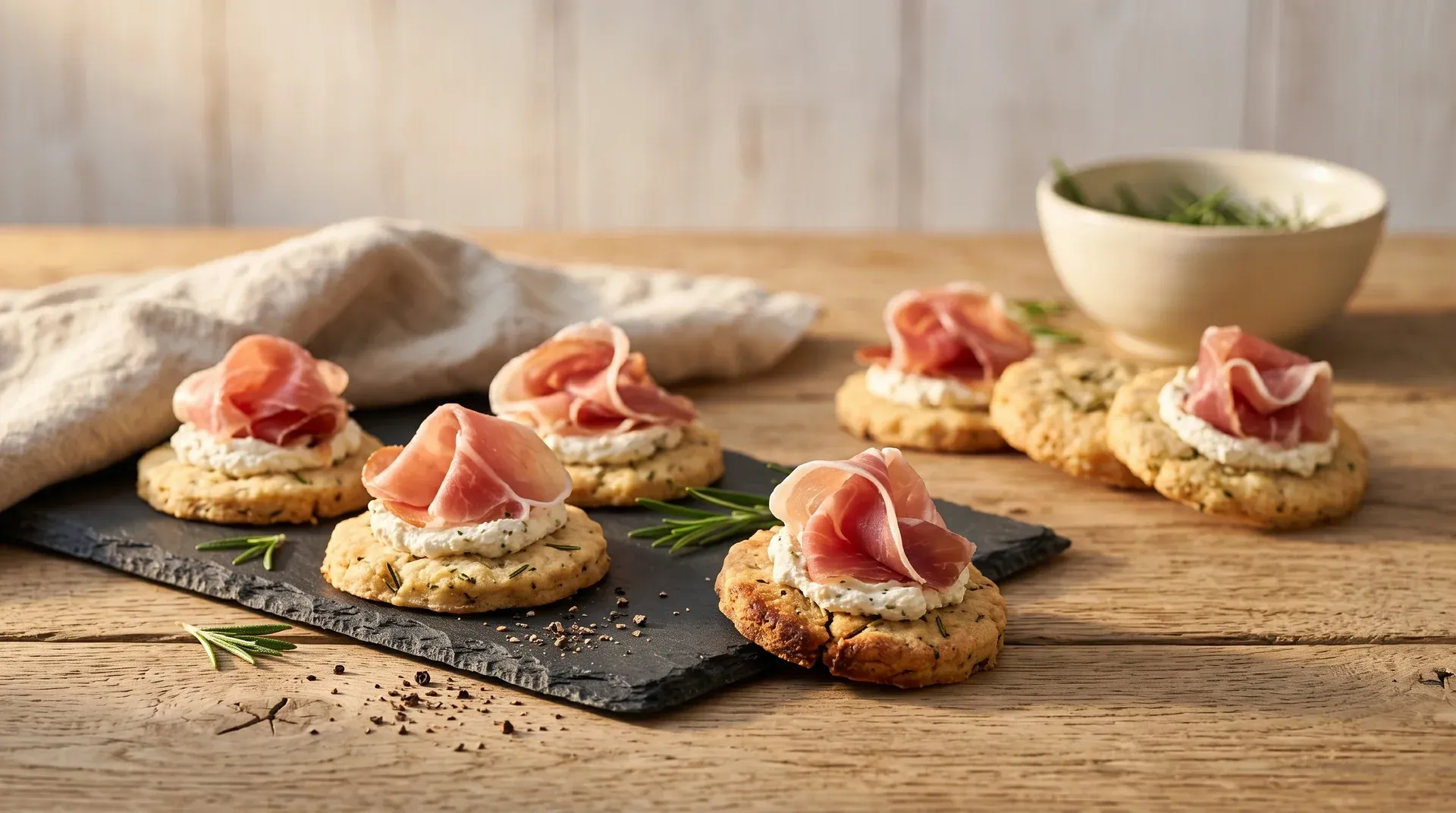Vendégváró parmezános tallérok