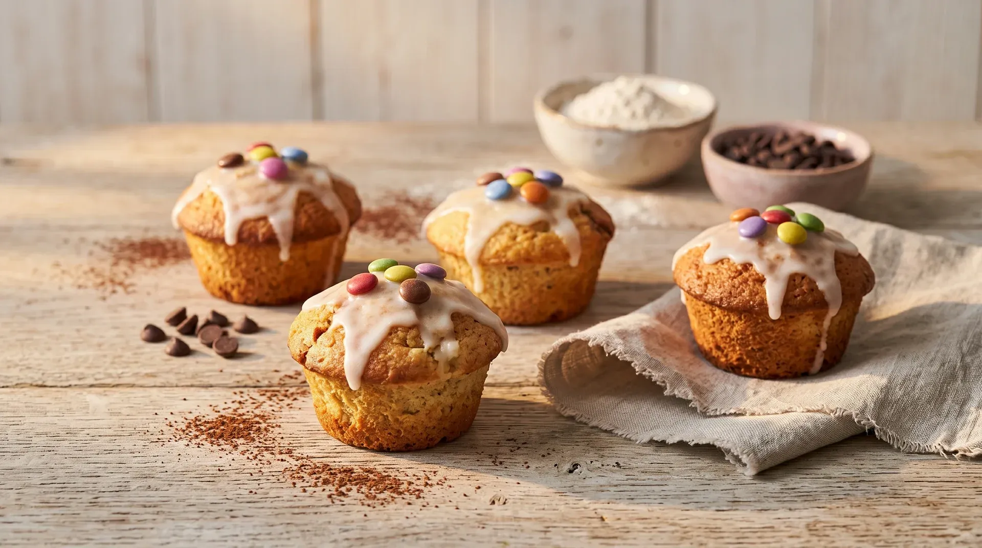 Virágos muffin