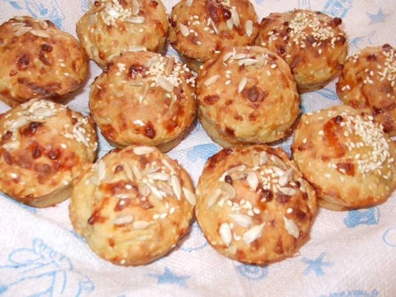 Sajtos-magos muffin
