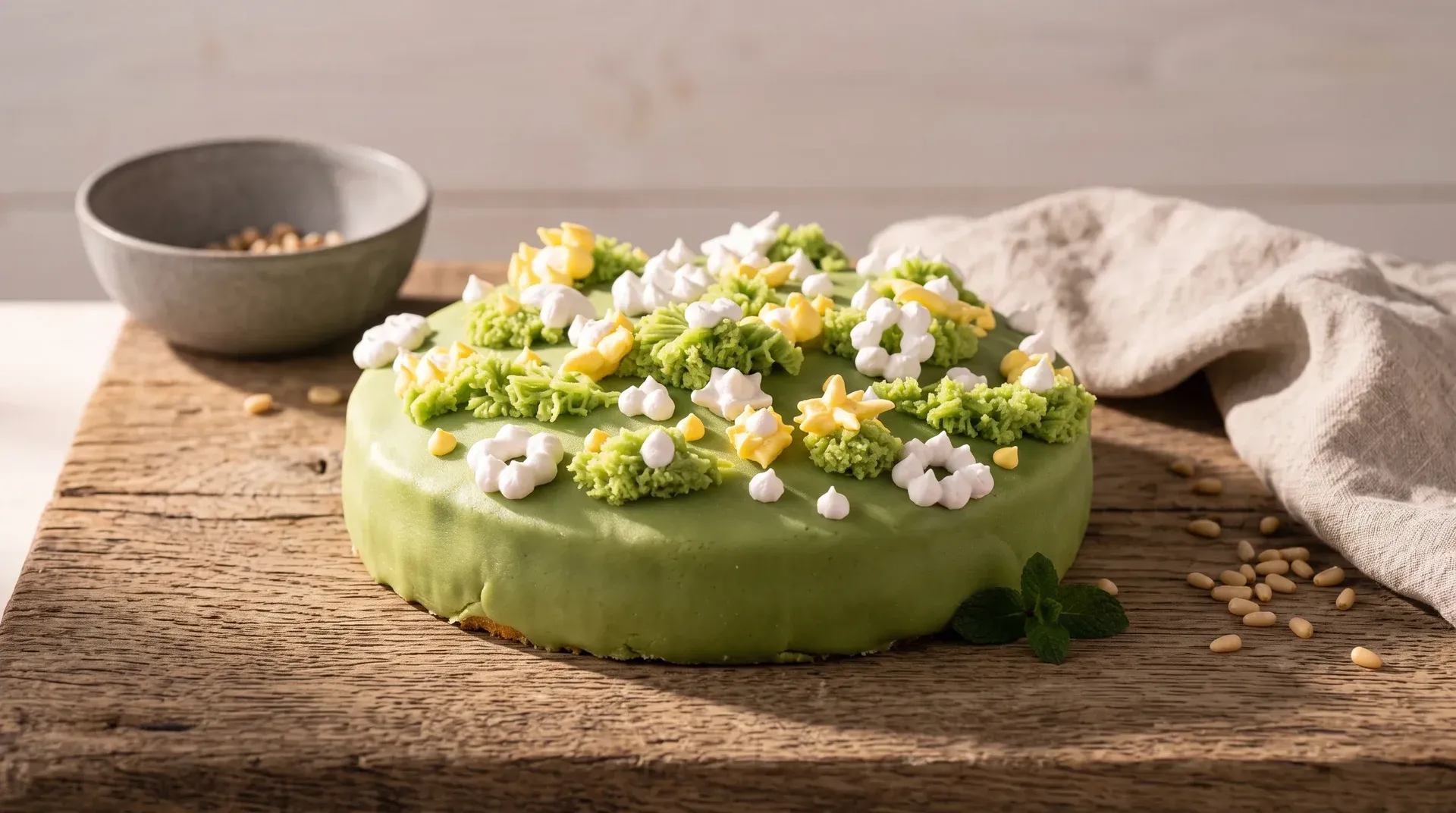 Tavasz torta marcipánnal