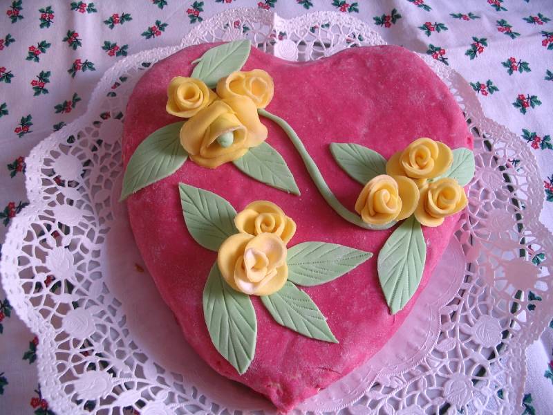 Valentin napi  kókuszos torta
