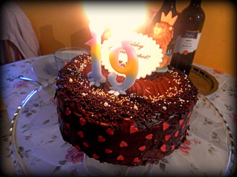 Csokis-rumos torta