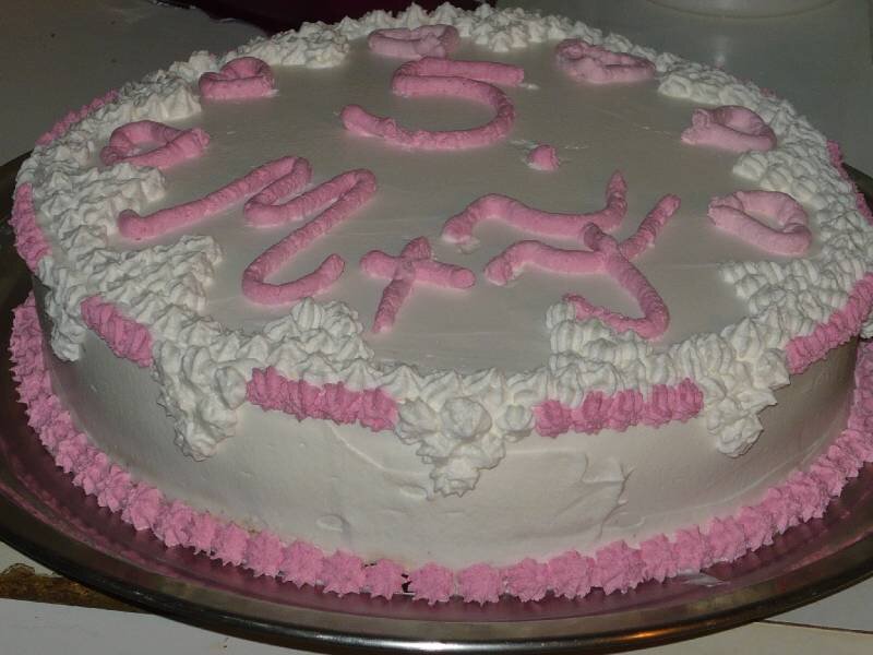 Évforduló torta