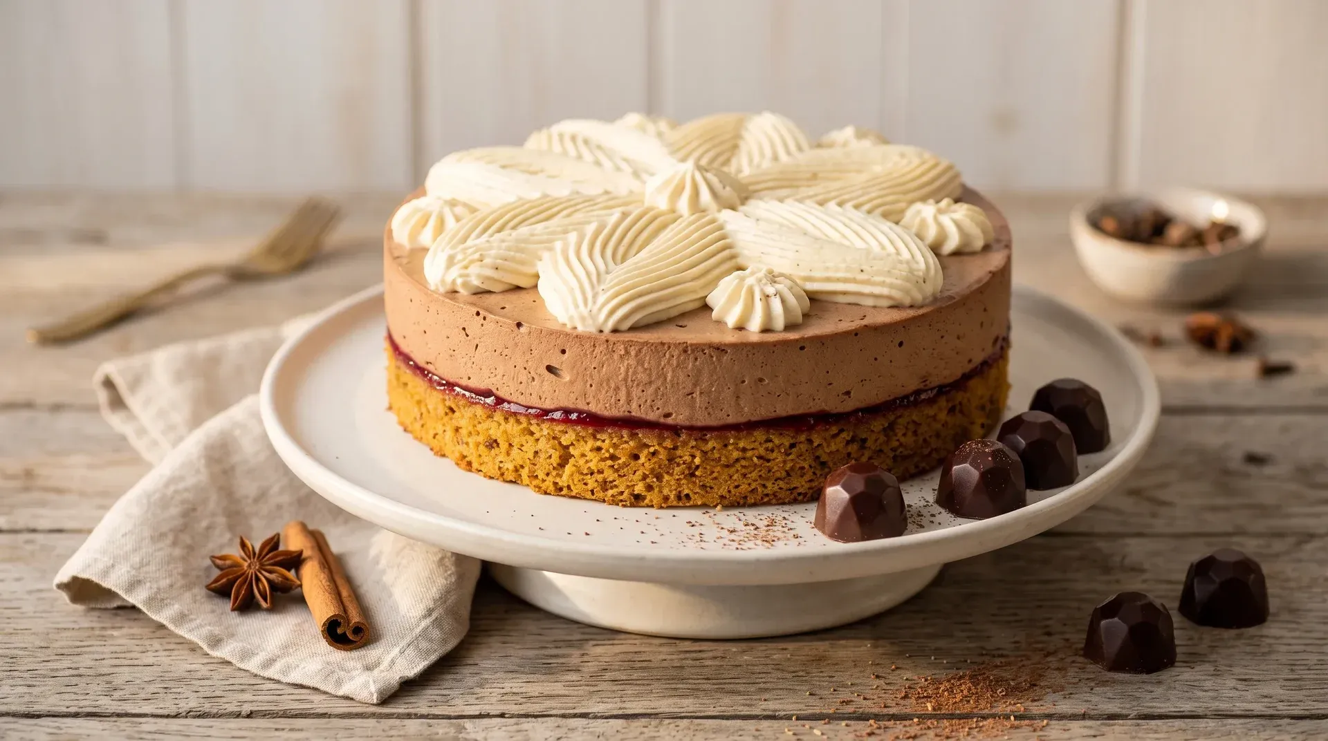 Karácsonyi csillag torta