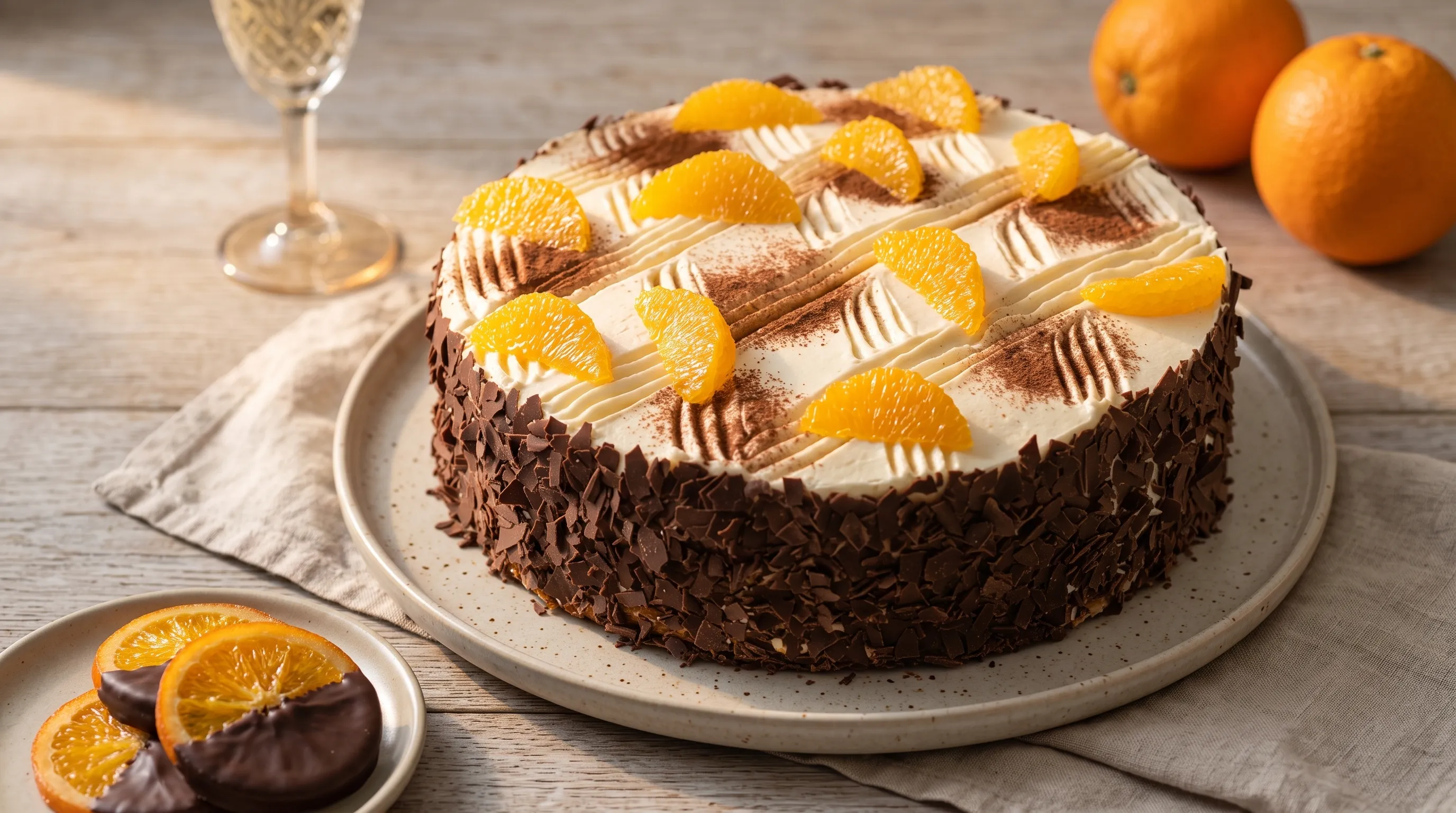 Mascarpone-pezsgő torta narancskrémmel