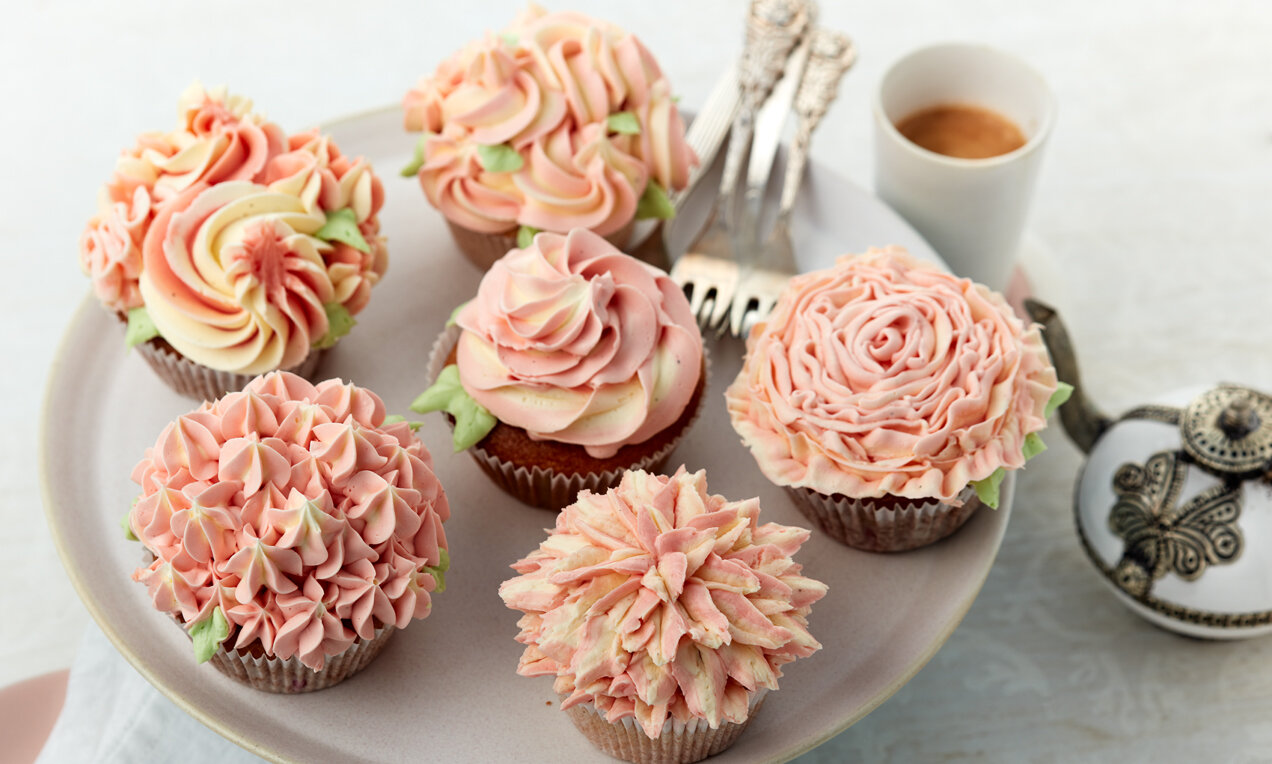 Virágvarázs-cupcake