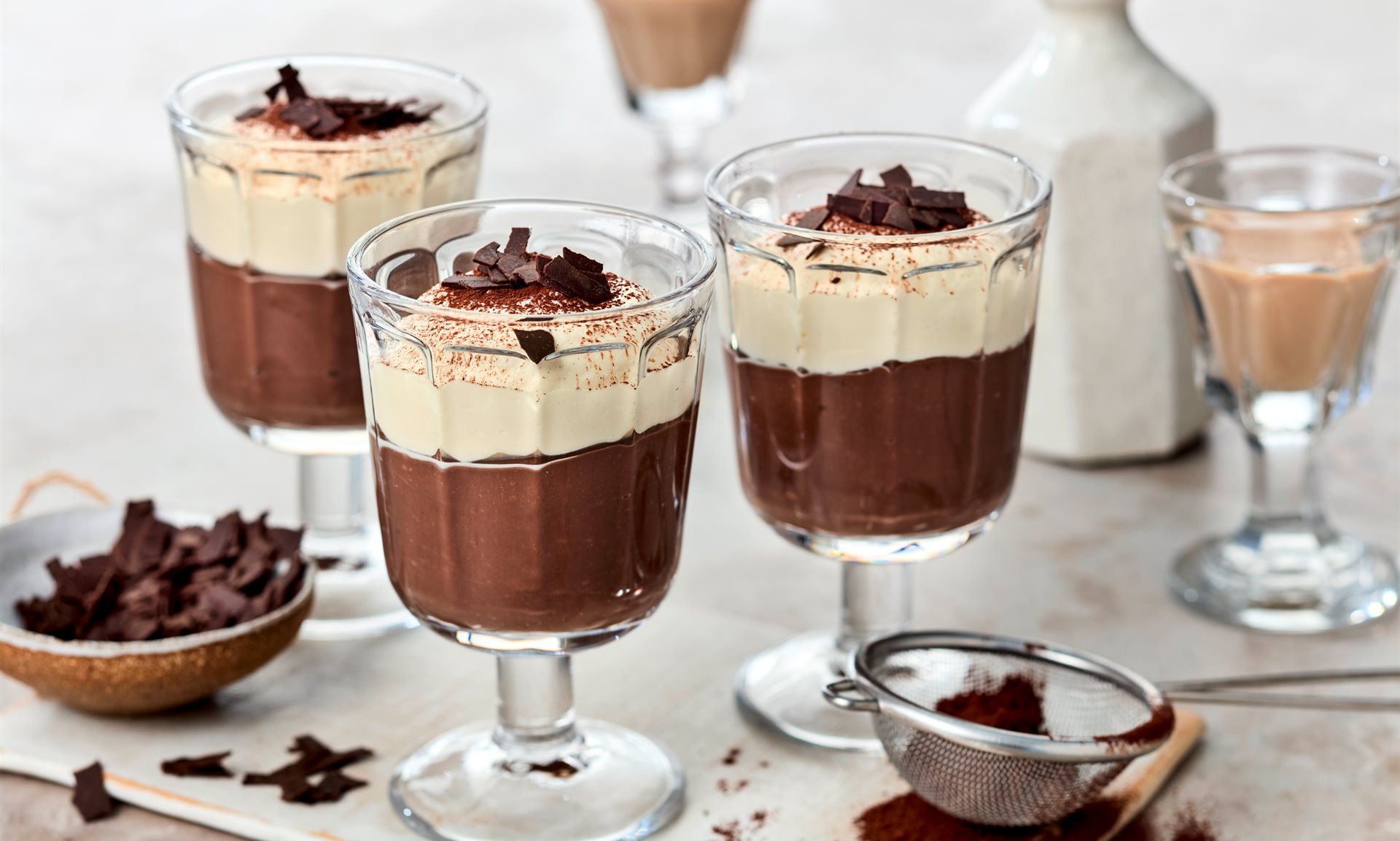 Puding tejszínes krémlikőrrel
