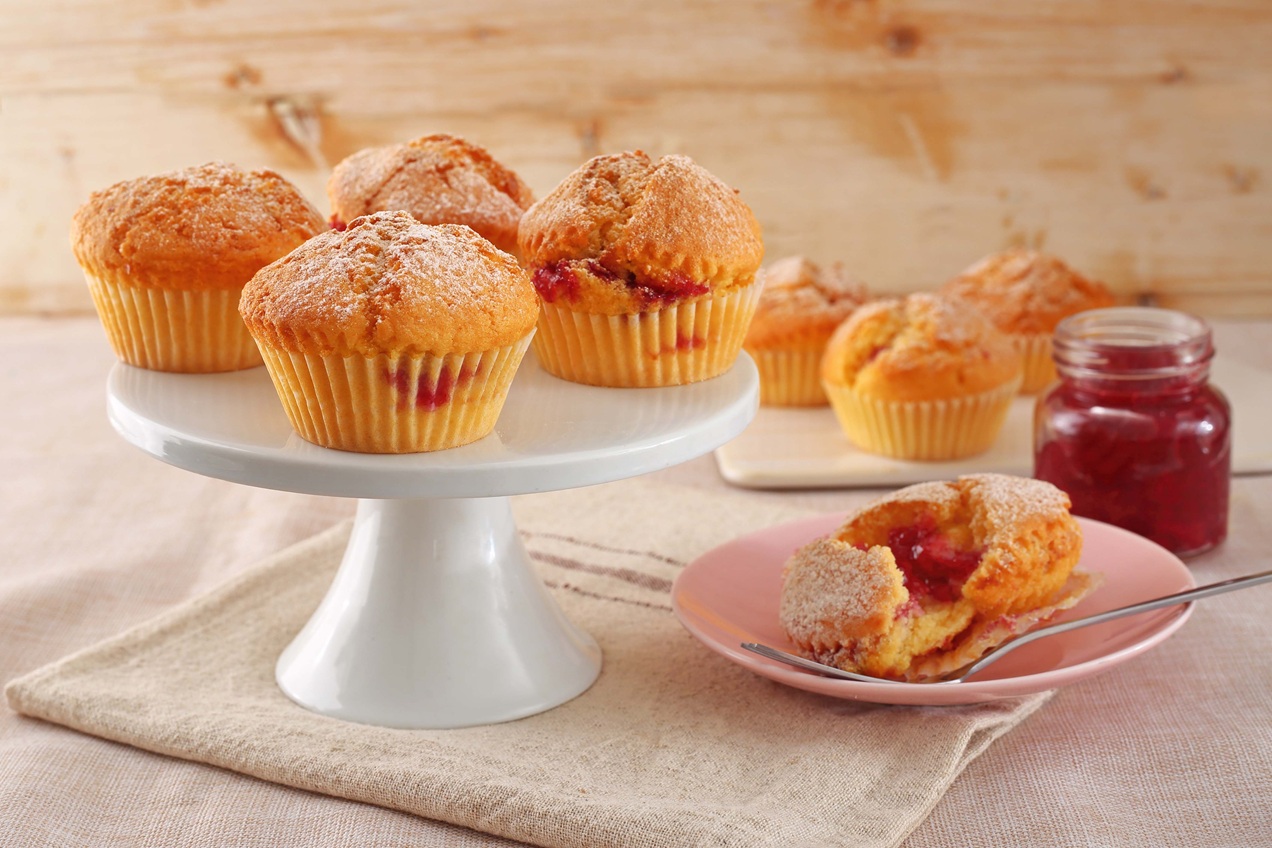 Lekváros muffin Airfryerben