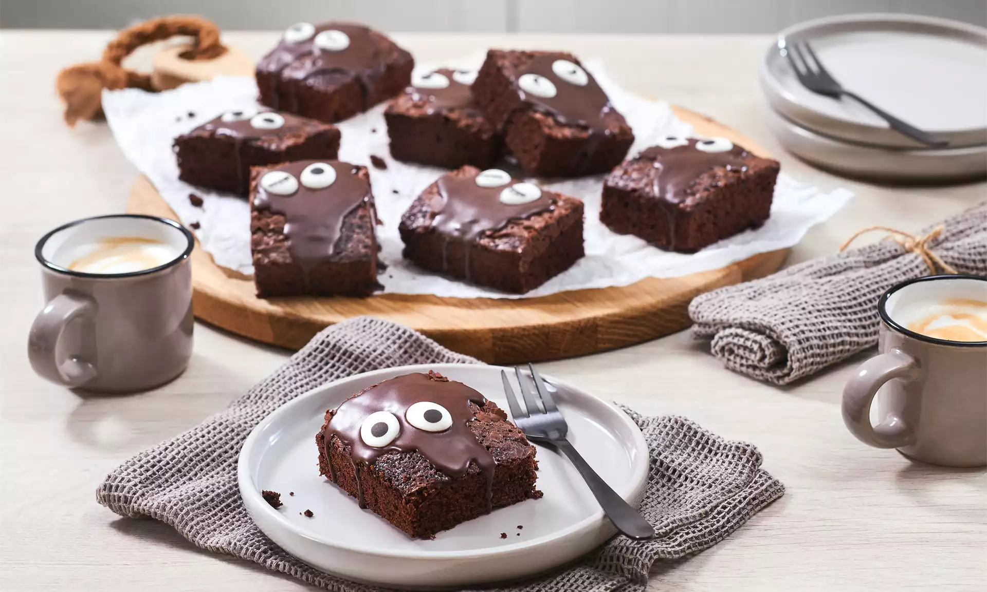 Halloween brownies