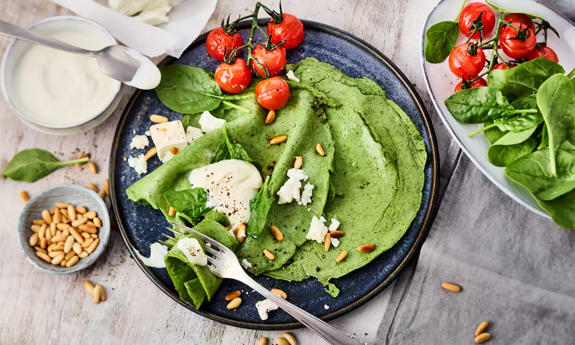 Spenótos palacsinta