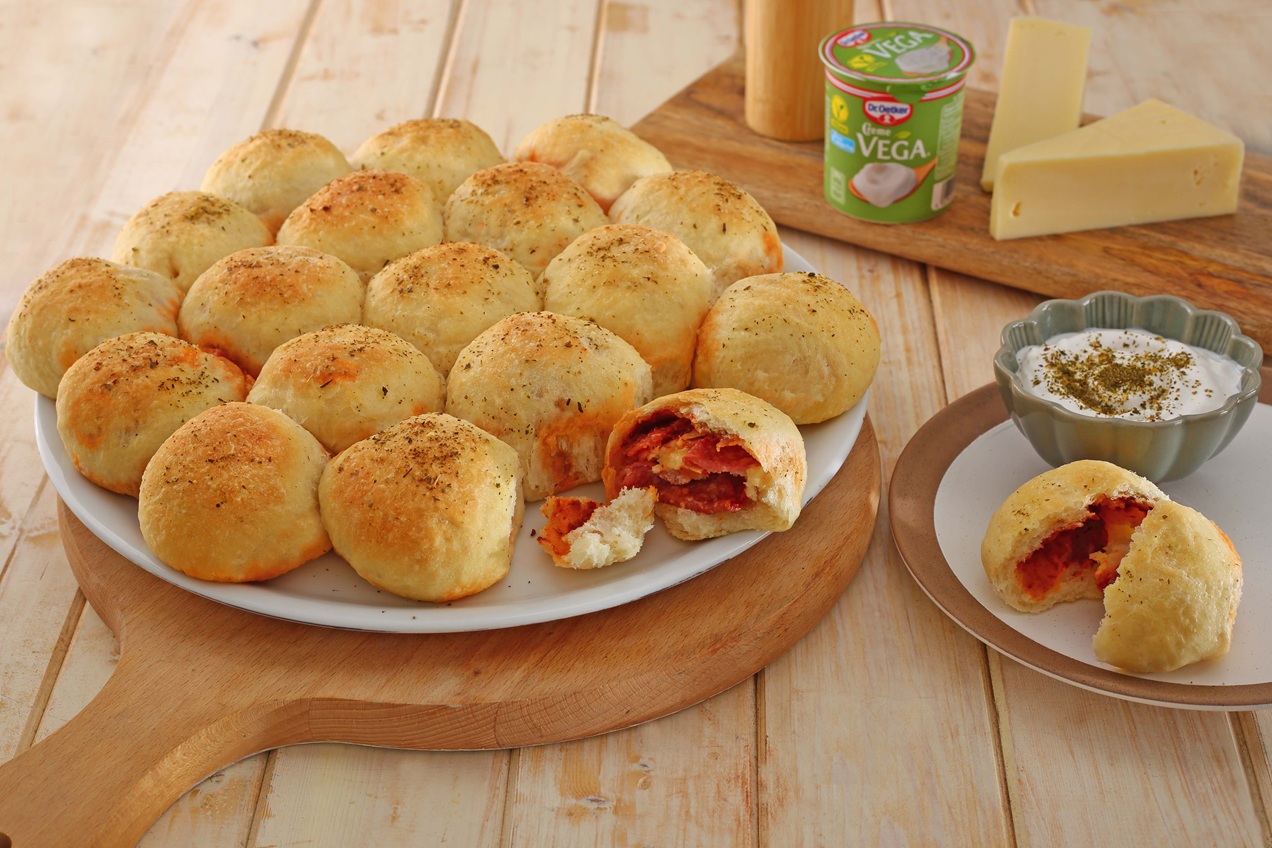 Szalámis pizzalabdák