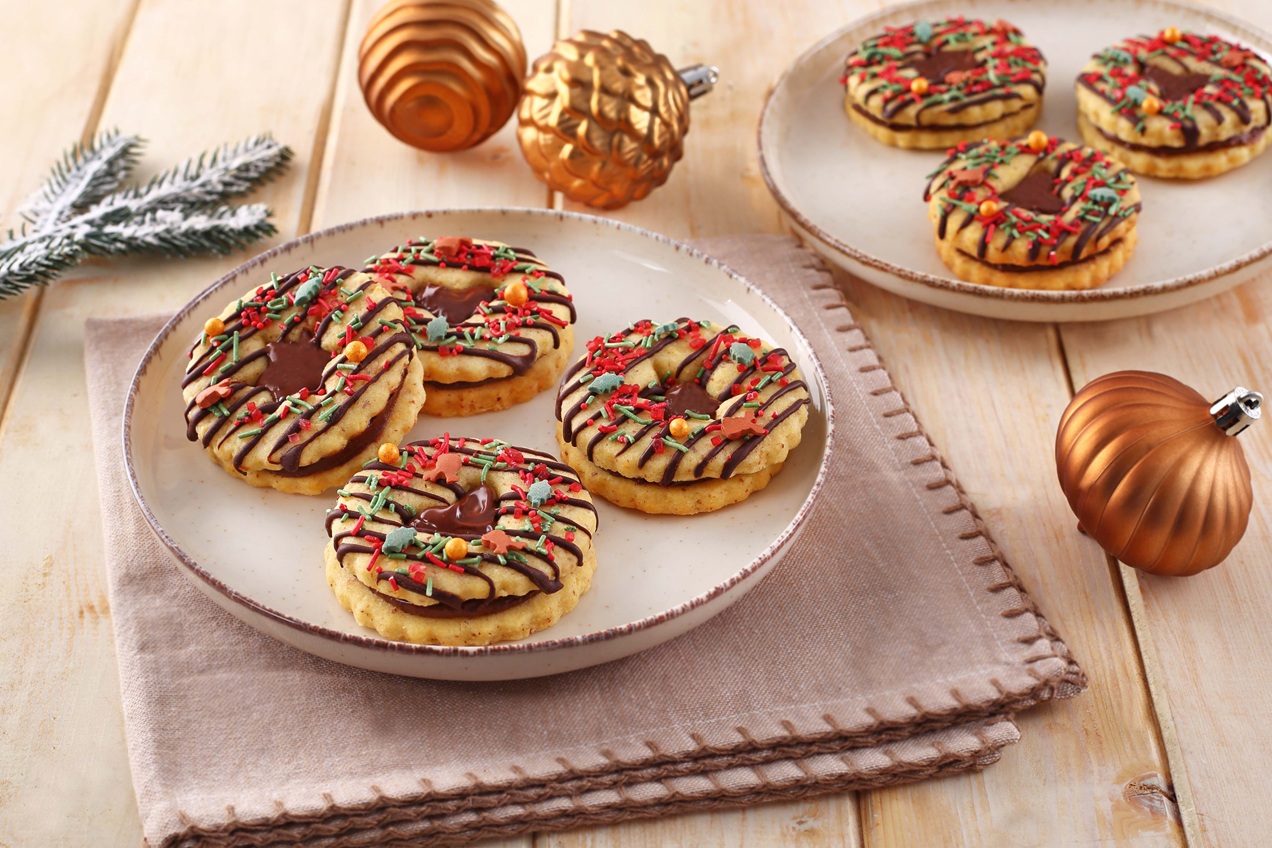 Mandulás-mogyorókrémes linzer