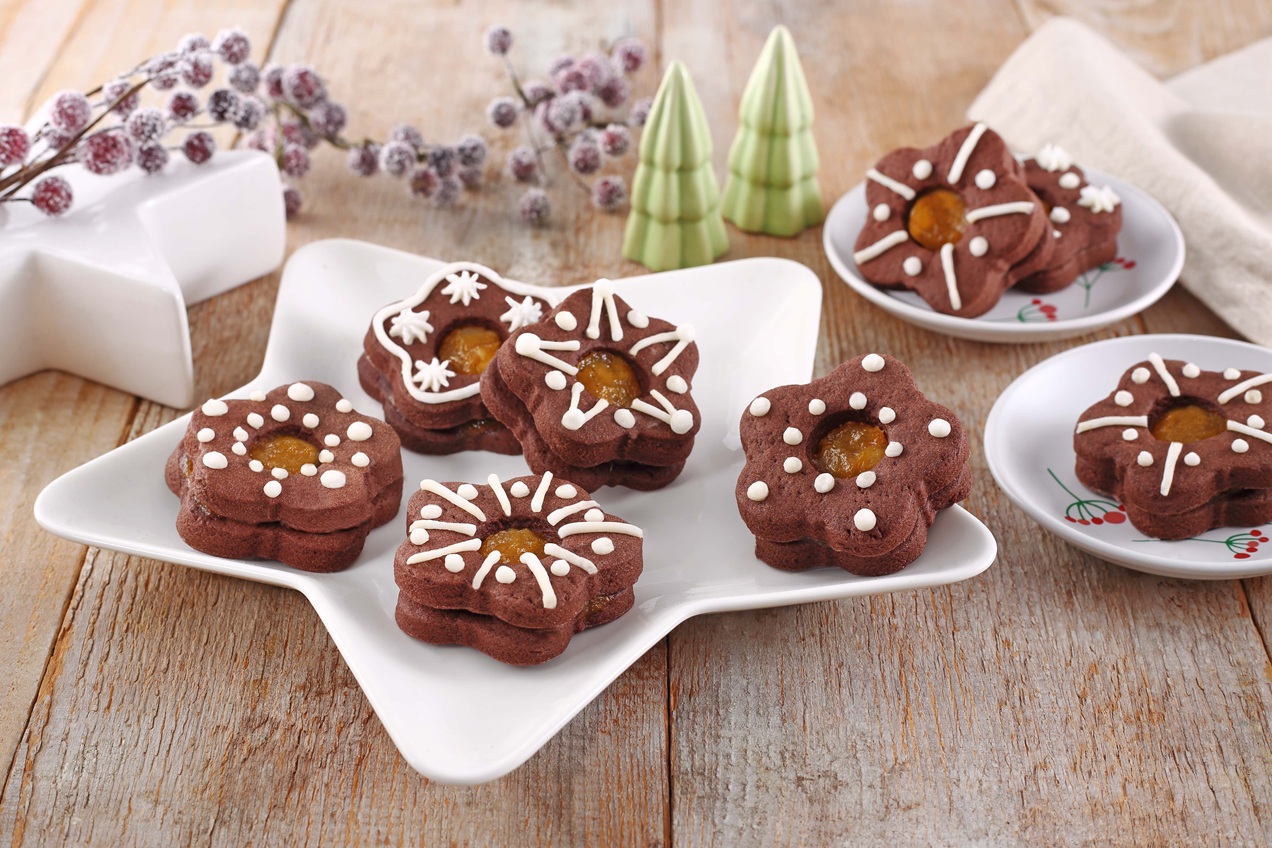 Kakaós-narancslekváros linzer Airfryerben