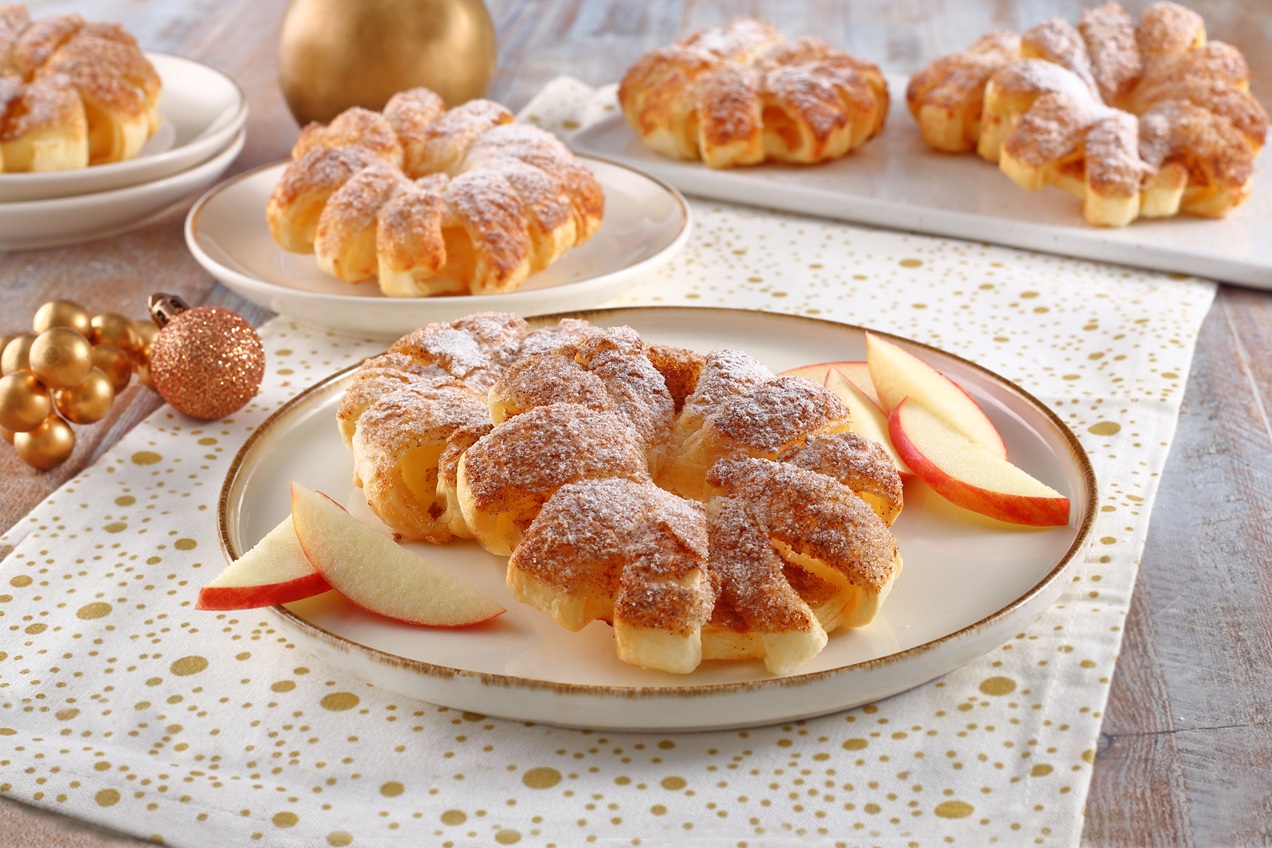 Almakarikák leveles tésztában, Airfryerben