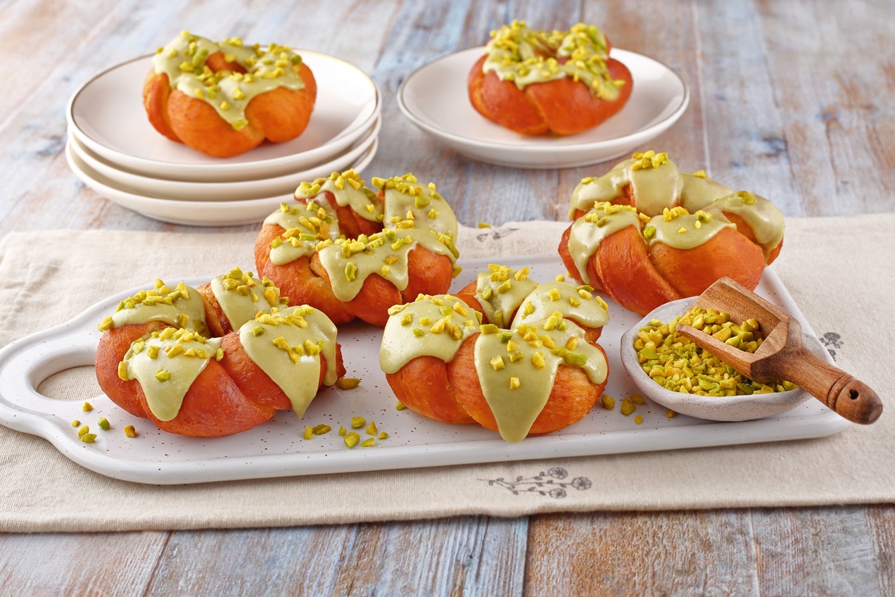 Pisztáciás fánkkoszorúk