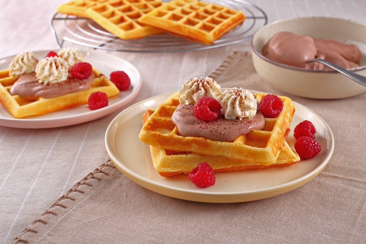 Gofri kakaós mascarponekrémmel