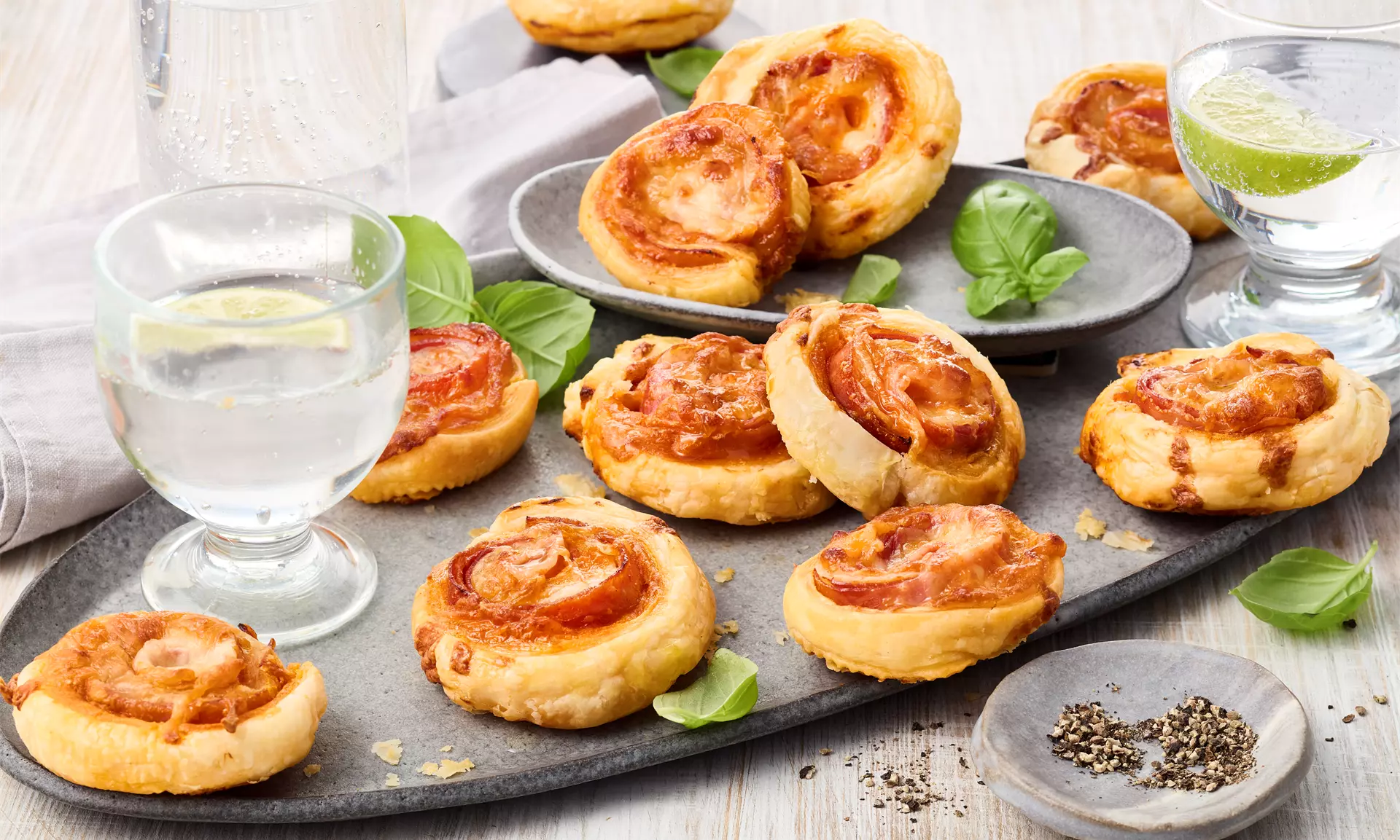 Sós csigák leveles tésztából