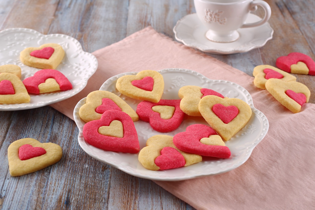 Szívecskés puzzle keksz Airfryerben