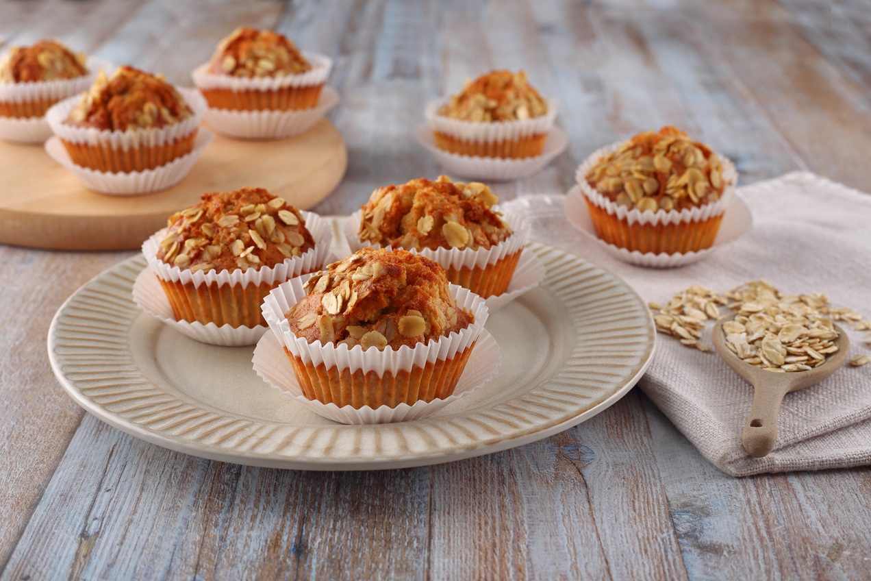 Zabpelyhes muffin Airfryerben