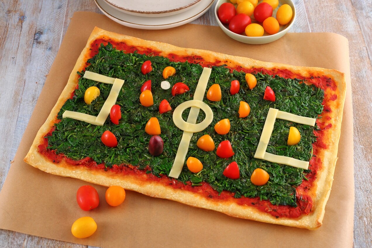 Focipálya pizza