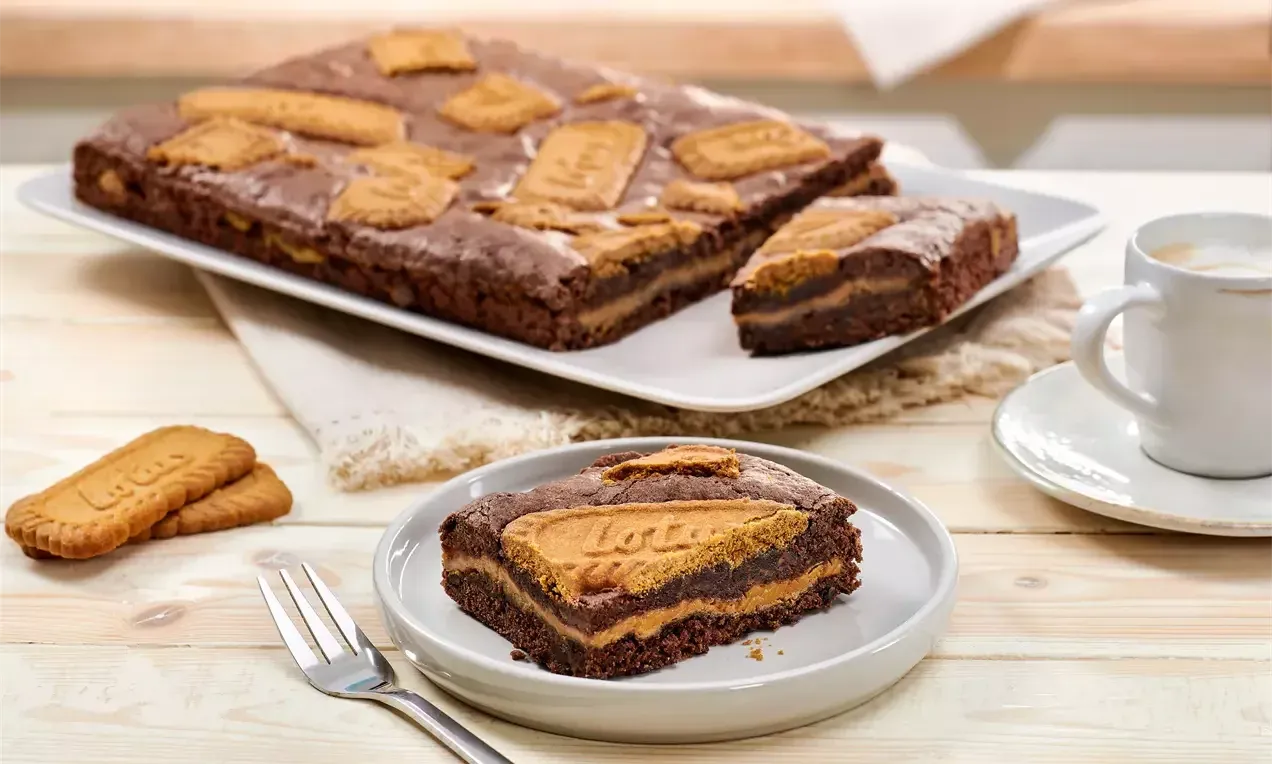Brownies karamellás krémmel