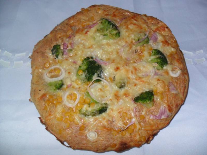 Zöldséges pizza