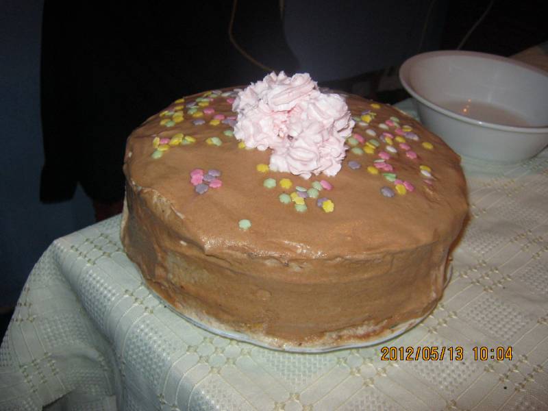 Gesztenyekrémes piskóta torta