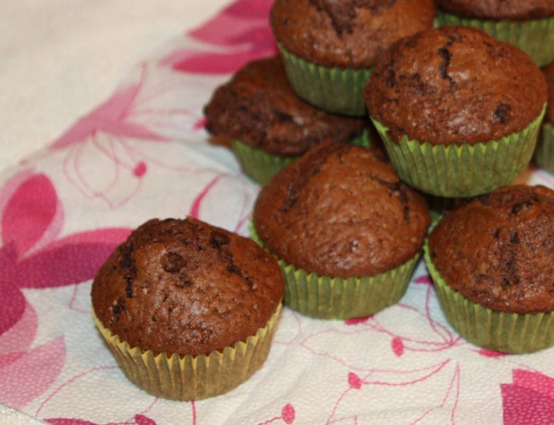 Csokidarabkás csokis muffin