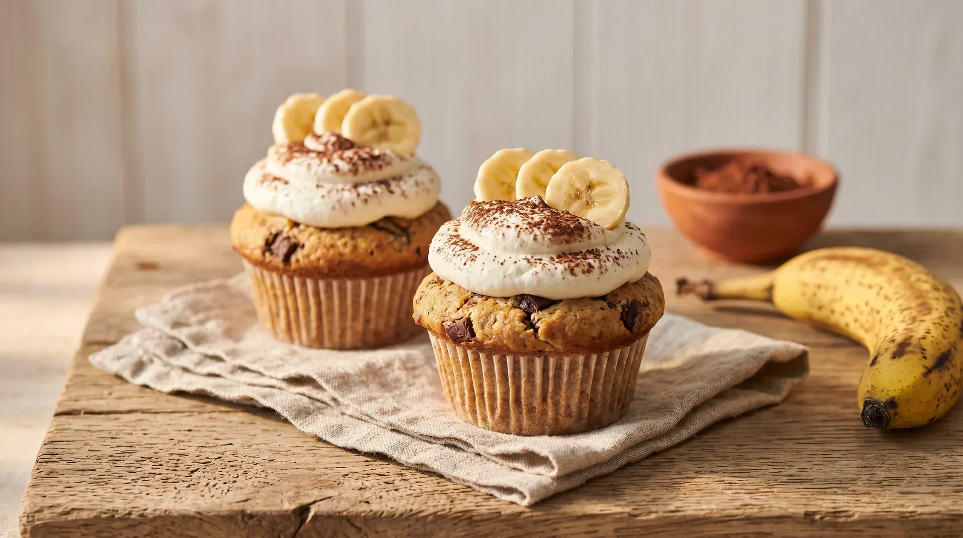 Banános cupcake