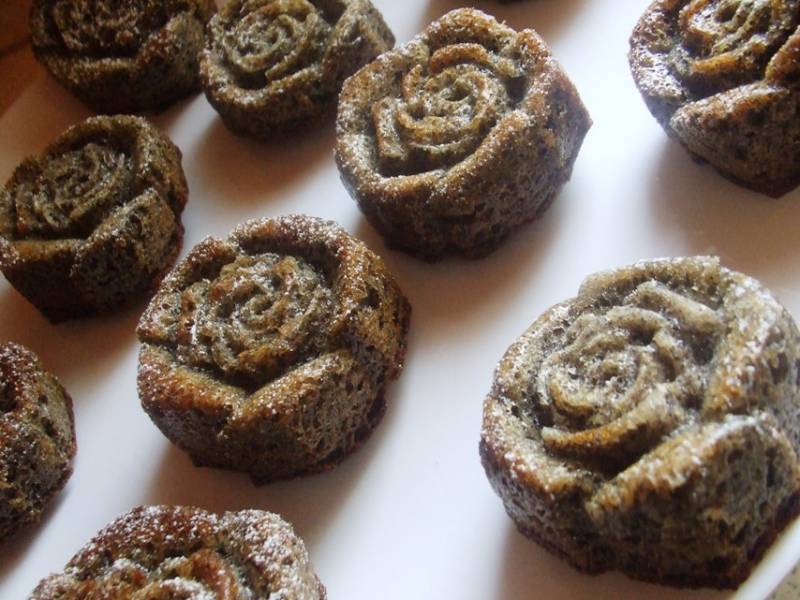 Fekete rózsa muffin