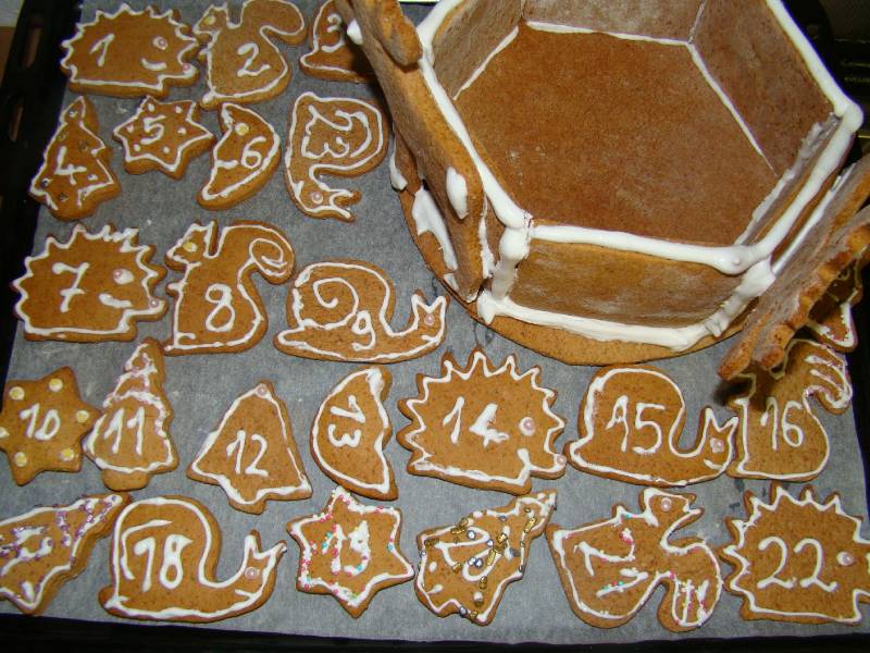 Mézeskalács adventi naptár