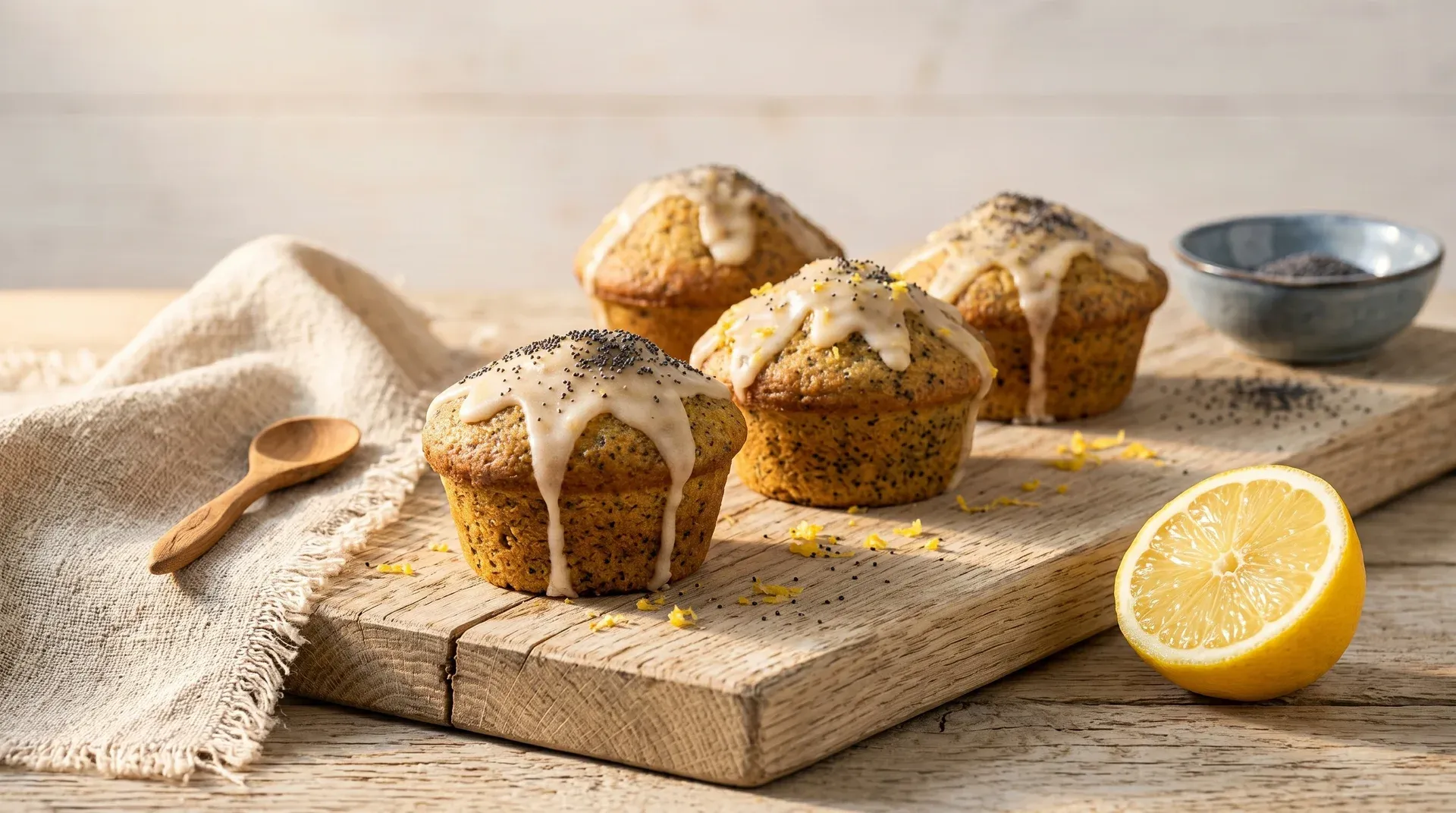 Citromos-mákos muffin