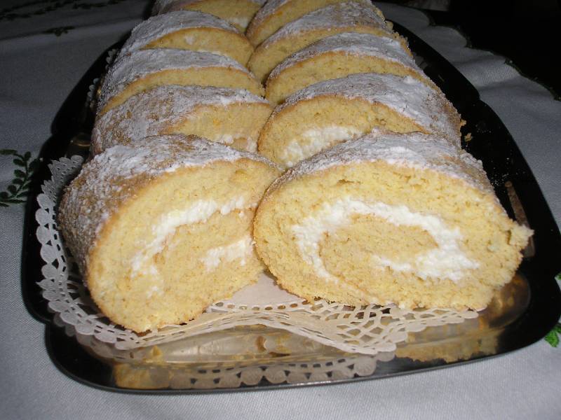 Mascarponés-túróstekercs