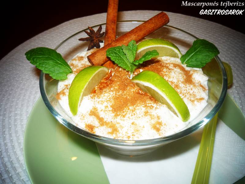 Mascarponés tejberizs