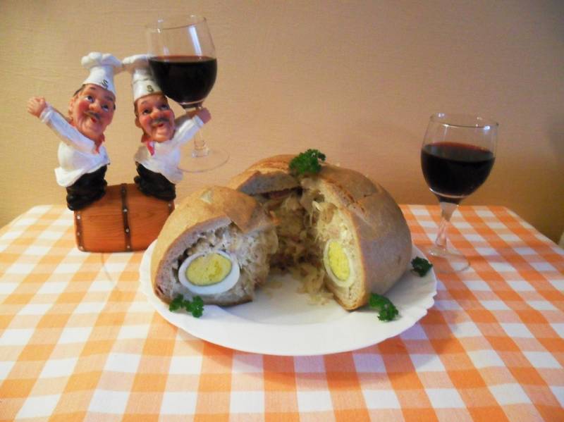 Sonkával töltött cipó