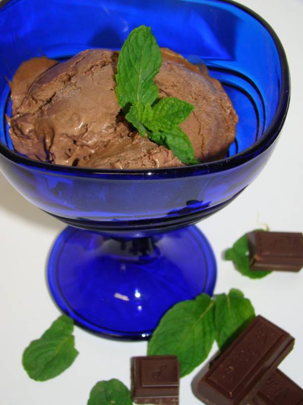 Főzött csokoládé fagylalt