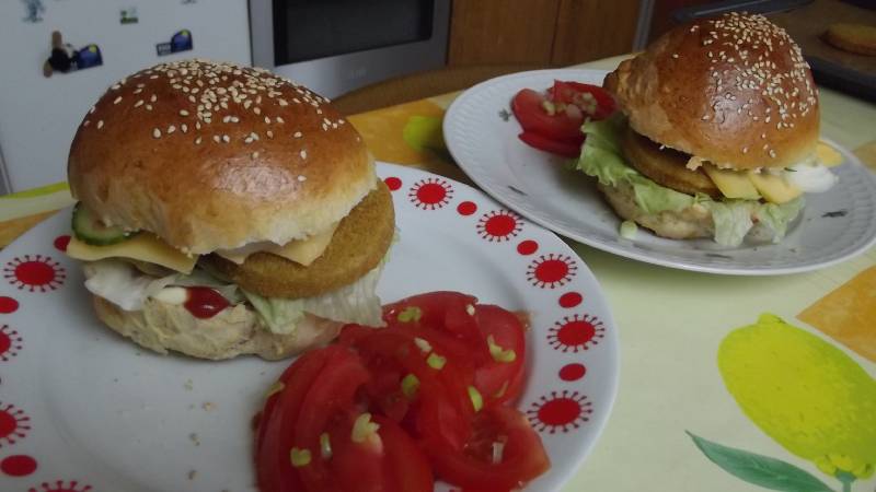 Hamburger zsemlék (vagy vajas puffancs)