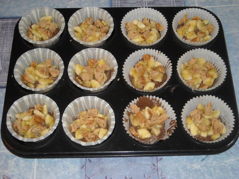 Banános-karamellás muffin