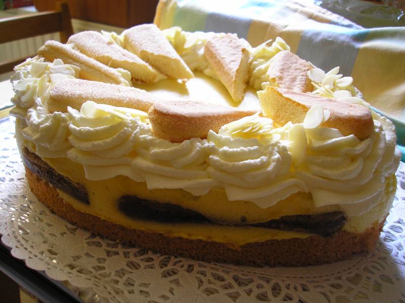 Húsvéti hamiskás Malakoff-torta