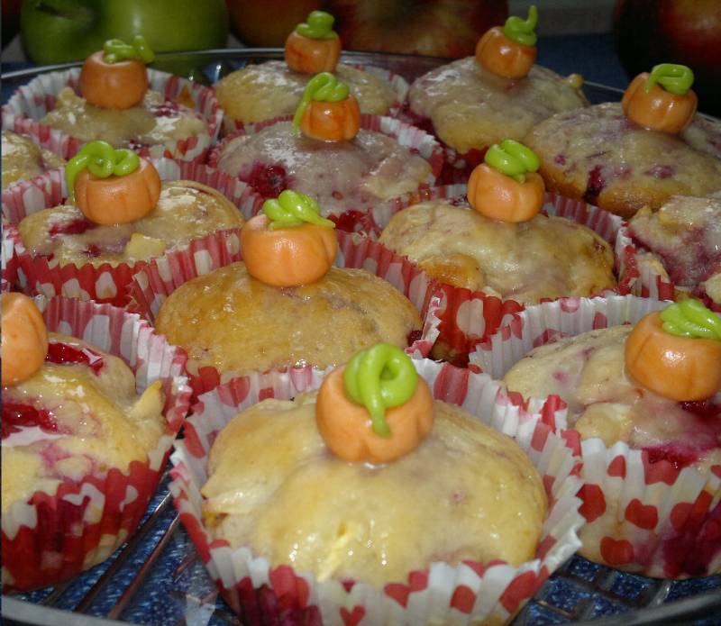 Almás-bogyós muffin